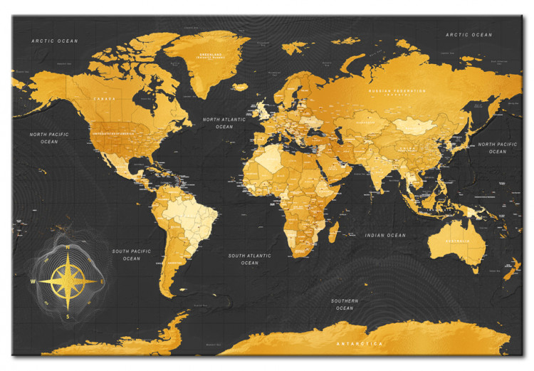 Cork Pinboard Golden World [Cork Map] 95920 additionalImage 2