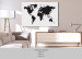 Cork Pinboard World Map: Black & White Elegance [Cork Map] 96020 additionalThumb 7