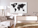Cork Pinboard World Map: Black & White Elegance [Cork Map] 96020 additionalThumb 4