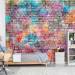 Photo Wallpaper Colours of the rainbow - urban brick wall in a colourful pattern for teenagers 97920 additionalThumb 6