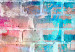 Photo Wallpaper Colours of the rainbow - urban brick wall in a colourful pattern for teenagers 97920 additionalThumb 7