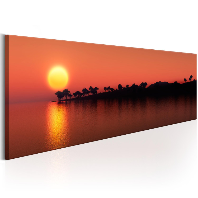 Canvas Tree Island - Sunset Landscape with Tropical Island Background 98020 additionalImage 2