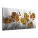 Canvas Colorful Poppies (1-piece) - Orange Flower Petals on a Gray Background 98620 additionalThumb 2