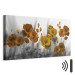 Canvas Colorful Poppies (1-piece) - Orange Flower Petals on a Gray Background 98620 additionalThumb 8