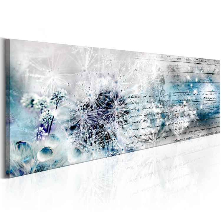 Canvas Covered in Ice (1-piece) - Winter Abstraction with Botanical Motif 105730 additionalImage 2