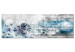 Canvas Covered in Ice (1-piece) - Winter Abstraction with Botanical Motif 105730