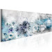 Canvas Covered in Ice (1-piece) - Winter Abstraction with Botanical Motif 105730 additionalThumb 2