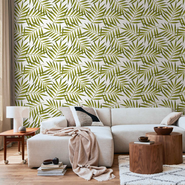 Modern Wallpaper Exotic Palm Leaves 108430