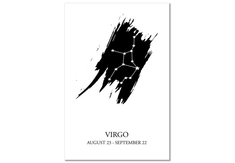 Canvas Virgo - modern graphics of the zodiac sign with stars 114830