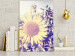 Canvas Print The memory of summer - a sunflower in a field with a purple glow 116430 additionalThumb 3