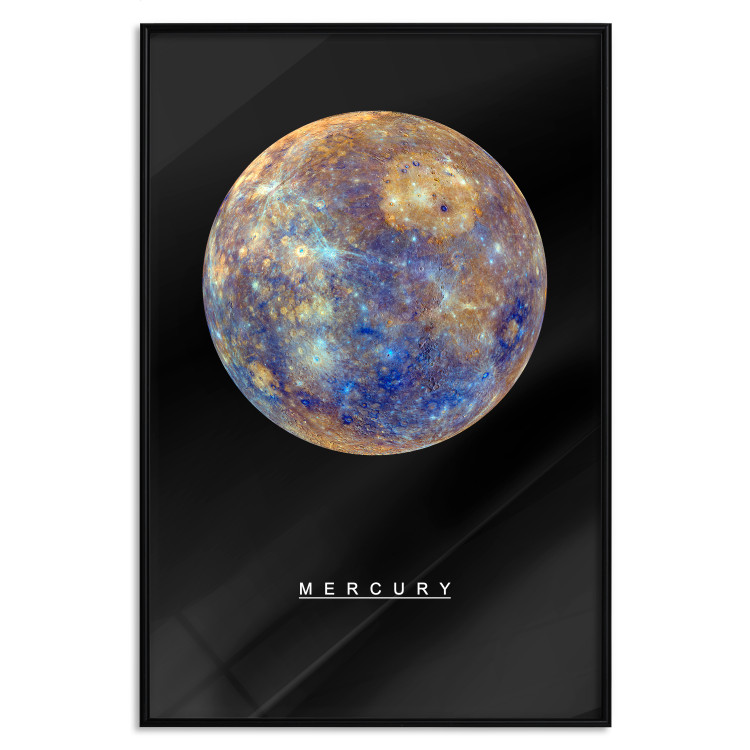 Poster Mercury - composition with the planet and English text against a space backdrop 116730 additionalImage 24