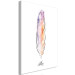 Canvas Print Watercolor feather - a minimalistic element of nature in many colors 117230 additionalThumb 2