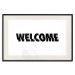 Wall Poster Welcome - black and white minimalist composition with English text 117530 additionalThumb 18