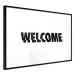Wall Poster Welcome - black and white minimalist composition with English text 117530 additionalThumb 12