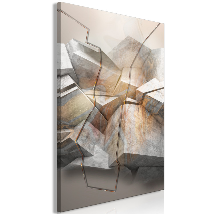 Canvas Print Geometry of Modernity (1-part) - Depth of Figures in Abstraction 118330 additionalImage 2