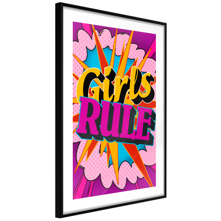 Poster Girls Rule II - large English text in a colorful pop art motif 122730 additionalImage 13