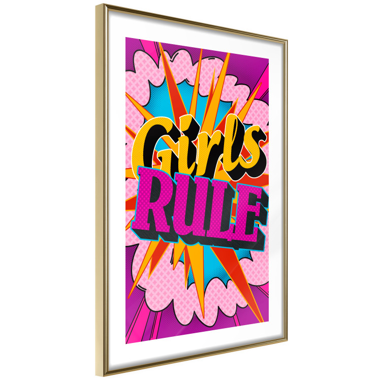Poster Girls Rule II - large English text in a colorful pop art motif 122730 additionalImage 8