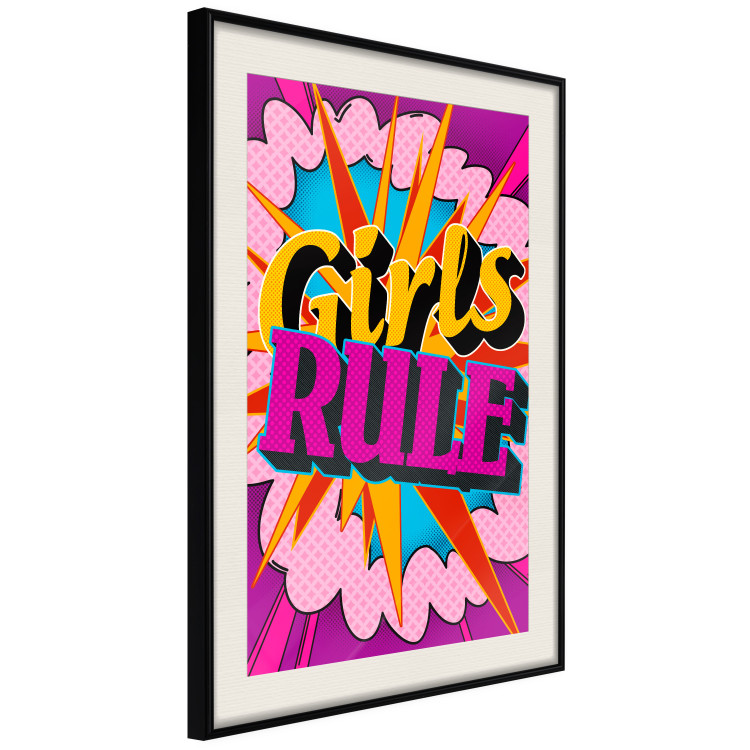 Poster Girls Rule II - large English text in a colorful pop art motif 122730 additionalImage 3