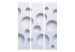 Room Divider Screen Harmony of Modernity (3-piece) - geometric white abstraction 124030 additionalThumb 3