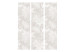 Room Divider Screen Floral Elements (3-piece) - bright pattern in delicate white plants 124330 additionalThumb 3