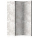 Room Divider Screen Floral Elements (3-piece) - bright pattern in delicate white plants 124330