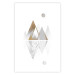 Poster Road to the Top (Beige) - abstract triangular mountains on a white background 125230 additionalThumb 19