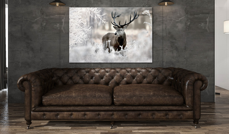 Large canvas print Lonely Deer [Large Format] 125530 additionalImage 5