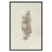 Wall Poster Field Sketch - plant with flowers on a light beige background in a retro motif 125730 additionalThumb 24