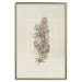 Wall Poster Field Sketch - plant with flowers on a light beige background in a retro motif 125730 additionalThumb 16