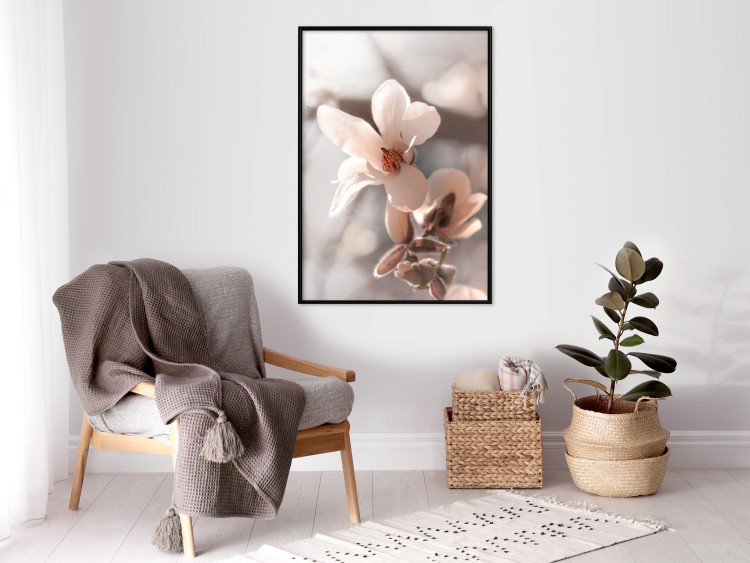 Poster Spring Light - light pink flower on spring composition background 127830 additionalImage 4