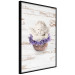 Poster Lavender Dream - angel in purple flowers on wooden background 128030 additionalThumb 13