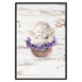 Poster Lavender Dream - angel in purple flowers on wooden background 128030 additionalThumb 27