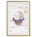 Poster Lavender Dream - angel in purple flowers on wooden background 128030 additionalThumb 24