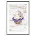 Poster Lavender Dream - angel in purple flowers on wooden background 128030 additionalThumb 16