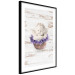 Poster Lavender Dream - angel in purple flowers on wooden background 128030 additionalThumb 2