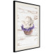 Poster Lavender Dream - angel in purple flowers on wooden background 128030 additionalThumb 3
