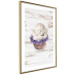 Poster Lavender Dream - angel in purple flowers on wooden background 128030 additionalThumb 7
