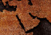 Canvas Copper Map (4-part) - world map with a rusted texture 128830 additionalThumb 5