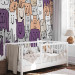 Wall Mural Sympathetic animals - a playful abstraction with dogs in warm colours 129030 additionalThumb 5