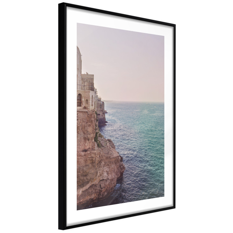Poster Turquoise Coast - cliff and architecture against seascape backdrop 129430 additionalImage 8