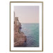 Poster Turquoise Coast - cliff and architecture against seascape backdrop 129430 additionalThumb 16