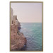 Poster Turquoise Coast - cliff and architecture against seascape backdrop 129430 additionalThumb 21