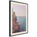 Poster Turquoise Coast - cliff and architecture against seascape backdrop 129430 additionalThumb 2