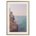 Poster Turquoise Coast - cliff and architecture against seascape backdrop 129430 additionalThumb 20