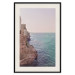 Poster Turquoise Coast - cliff and architecture against seascape backdrop 129430 additionalThumb 19