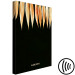 Canvas Delicate Leaves (1-piece) Vertical - golden leaves on a black background 130430 additionalThumb 6