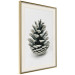 Wall Poster Open Nature - composition of a forest cone on a solid gray background 130730 additionalThumb 3