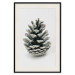 Wall Poster Open Nature - composition of a forest cone on a solid gray background 130730 additionalThumb 19