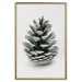 Wall Poster Open Nature - composition of a forest cone on a solid gray background 130730 additionalThumb 21