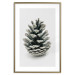Wall Poster Open Nature - composition of a forest cone on a solid gray background 130730 additionalThumb 16